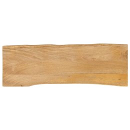 BLAT STOŁU 140X40X2,5CM NATURALNA KRAWĘDŹ LITE DREWNO MANGO