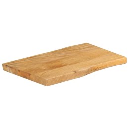 BLAT STOŁU 70X40X2,5CM NATURALNA KRAWĘDŹ LITE DREWNO MANGO