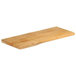 BLAT STOŁU 90X40X2,5CM NATURALNA KRAWĘDŹ LITE DREWNO MANGO