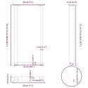 VidaXL Nogi do stolika kawowego, 2 szt., naturalna stal, 28x(72-73) cm