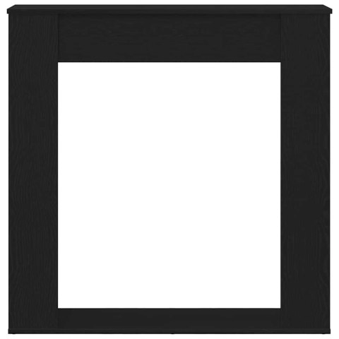 OBUDOWA KOMINKA CZARNY DĄB 100X20X100CM DREWNO KLEJONE