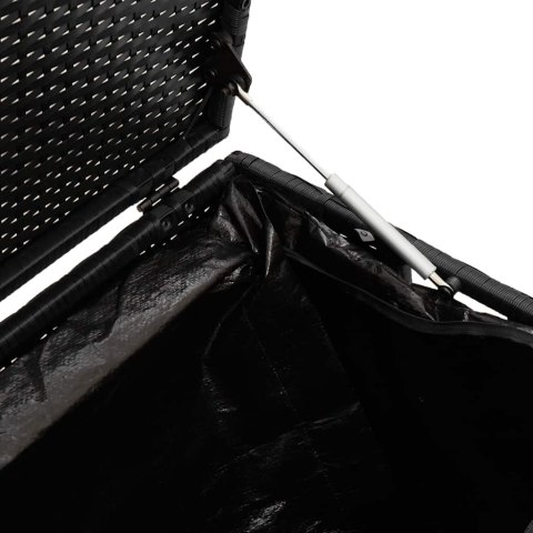 SKRZYNIA OGRODOWA DO PRZECHOWYWANIA CZARNY 220X50X58CM