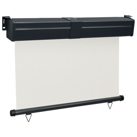 MARKIZA BOCZNA TARASOWA OGRÓD BALKON ROLETA PARAWAN OSŁONA 125X250CM KREMOWA