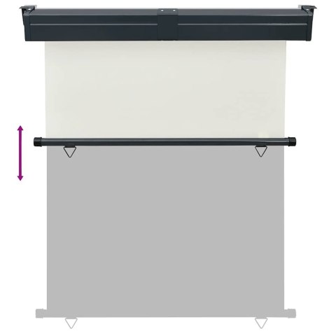 MARKIZA BOCZNA TARASOWA OGRÓD BALKON ROLETA PARAWAN OSŁONA 145X250CM KREMOWA