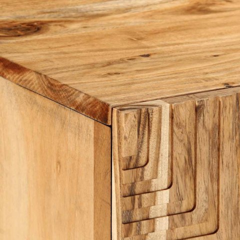 SZAFKA POD TELEWIZOR 105X33X46CM LITE DREWNO AKACJOWE