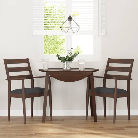 KRZESŁA DO JADALNI Z PODUSZKAMI 2 SZT. LITE DREWNO GUMOWE