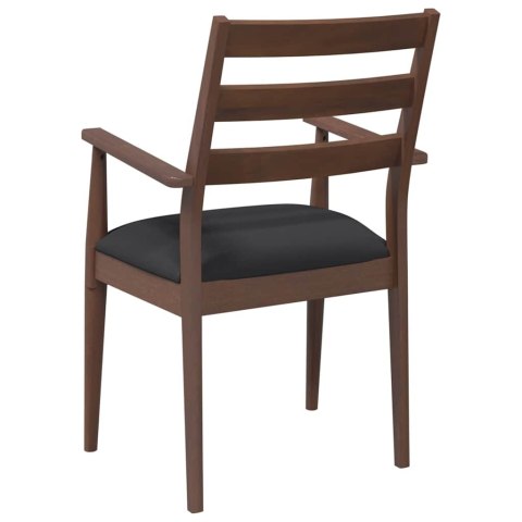 KRZESŁA DO JADALNI Z PODUSZKAMI 2 SZT. LITE DREWNO GUMOWE