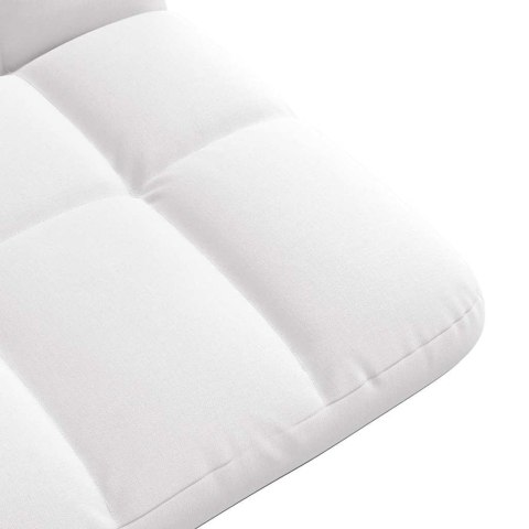 KRZESŁO PODŁOGOWE SKŁADANE BIAŁE 71X51X62CM TKANINA