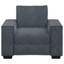 SOFA FOTEL CIEMNOSZARY 59CM AKSAMIT