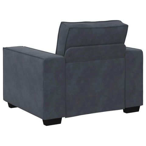 SOFA FOTEL CIEMNOSZARY 59CM AKSAMIT