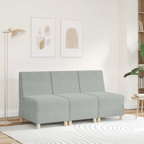 SOFA FOTEL JASNOSZARY 55CM AKSAMIT