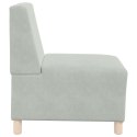 SOFA FOTEL JASNOSZARY 55CM AKSAMIT