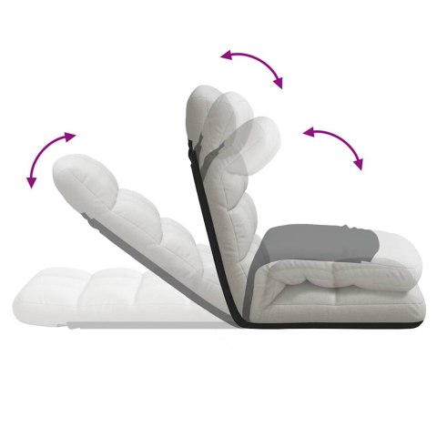 KRZESŁO PODŁOGOWE SKŁADANE CLOUD GREY 71X51X62CM TKANINA