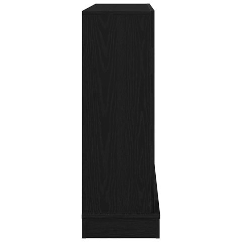 OBUDOWA KOMINKA CZARNY DĄB 100X30X87,5CM DREWNO KLEJONE