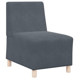 SOFA FOTEL CIEMNOSZARY 55CM AKSAMIT