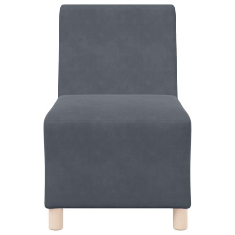 SOFA FOTEL CIEMNOSZARY 55CM AKSAMIT