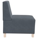 SOFA FOTEL CIEMNOSZARY 55CM AKSAMIT