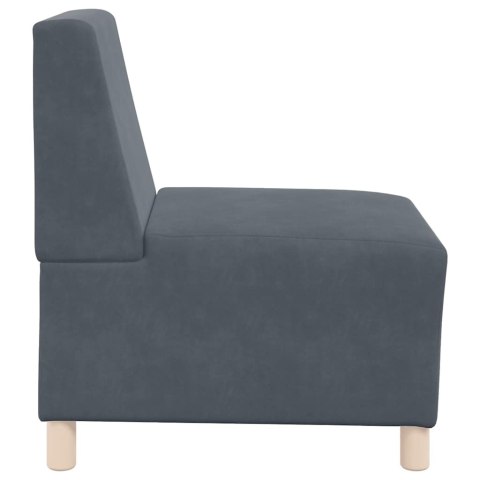 SOFA FOTEL CIEMNOSZARY 55CM AKSAMIT