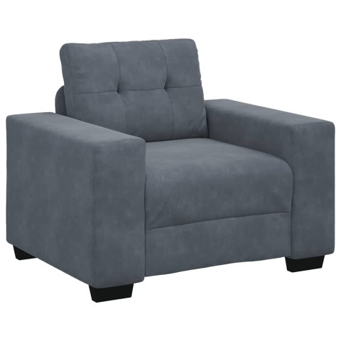 SOFA FOTEL CIEMNOSZARY 59CM AKSAMIT
