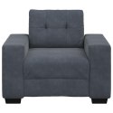 SOFA FOTEL CIEMNOSZARY 59CM AKSAMIT