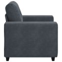SOFA FOTEL CIEMNOSZARY 59CM AKSAMIT
