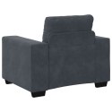 SOFA FOTEL CIEMNOSZARY 59CM AKSAMIT