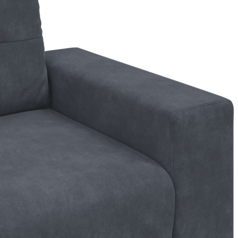 SOFA FOTEL CIEMNOSZARY 59CM AKSAMIT