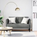 SOFA DWUOSOBOWA CIEMNOSZARA 111CM TKANINA