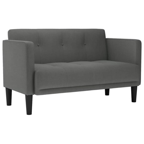 SOFA DWUOSOBOWA CIEMNOSZARA 111CM TKANINA