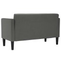 SOFA DWUOSOBOWA CIEMNOSZARA 111CM TKANINA