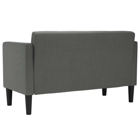 SOFA DWUOSOBOWA CIEMNOSZARA 111CM TKANINA