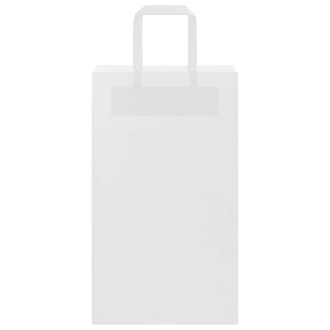 TORBY PAPIEROWE 250 SZT. Z UCHWYTAMI BIAŁE 21X11X36CM
