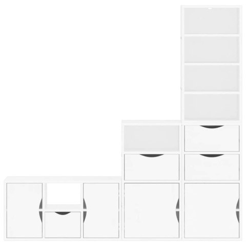 4-CZĘŚCIOWY ZESTAW POD TELEWIZOR Z MIEJSCEM DO PRZECHOWYWANIA