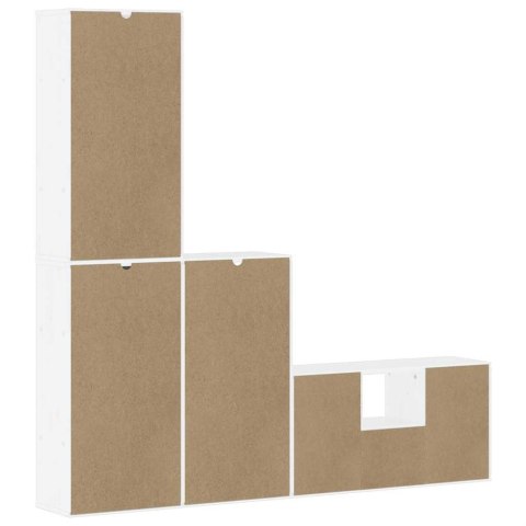 4-CZĘŚCIOWY ZESTAW POD TELEWIZOR Z MIEJSCEM DO PRZECHOWYWANIA