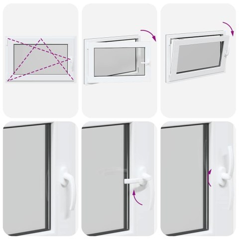 OKNO PIWNICZNE RISOR 90X60CM UCHYLNO-ROZWIERNE DIN LEWE