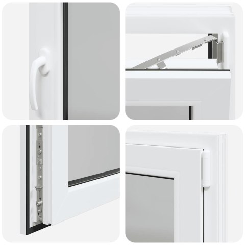 OKNO PIWNICZNE RISOR 90X60CM UCHYLNO-ROZWIERNE DIN PRAWE BIAŁE