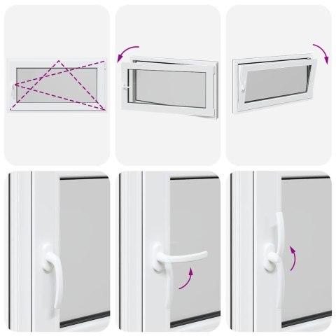 OKNO PIWNICZNE RISOR 110X60CM UCHYLNO-ROZWIERNE DIN PRAWE