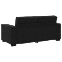 SOFA 2-OSOBOWA CZARNA 140CM TAPICEROWANA AKSAMITEM