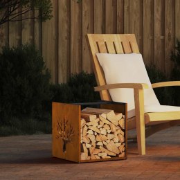 STOJAK NA DREWNO OPAŁOWE 40X40X40CM STAL NIERDZEWNA