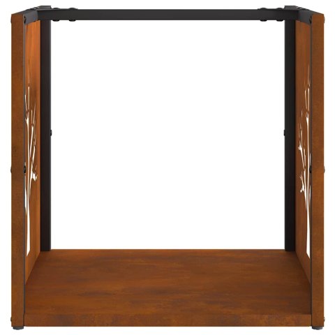 STOJAK NA DREWNO OPAŁOWE 40X40X40CM STAL NIERDZEWNA