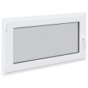 OKNO PIWNICZNE RISOR 110X50CM UCHYLNO-ROZWIERNE DIN LEWE BIAŁE