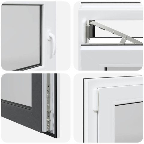 OKNO PIWNICZNE RISOR 110X60CM UCHYLNO-ROZWIERNE DIN LEWE