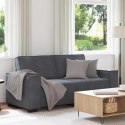 SOFA 2-OSOBOWA CIEMNOSZARY 140CM TAPICEROWANA AKSAMITEM
