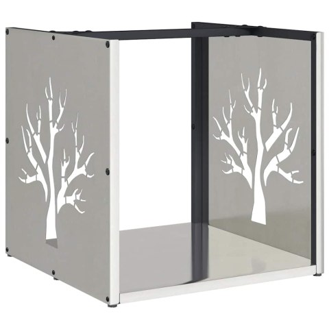 STOJAK NA DREWNO OPAŁOWE 40X40X40CM STAL NIERDZEWNA