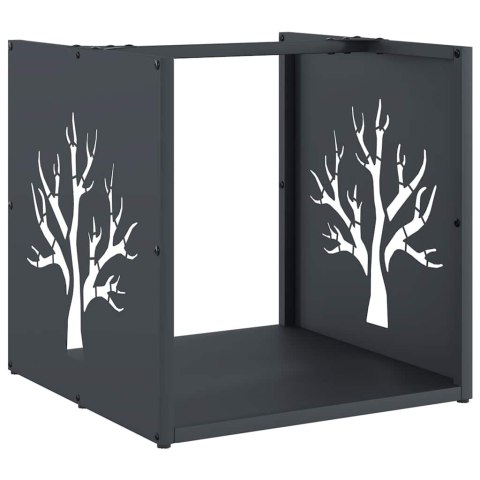 STOJAK NA DREWNO OPAŁOWE ANTRACYT STAL WALCOWANA NA ZIMNO