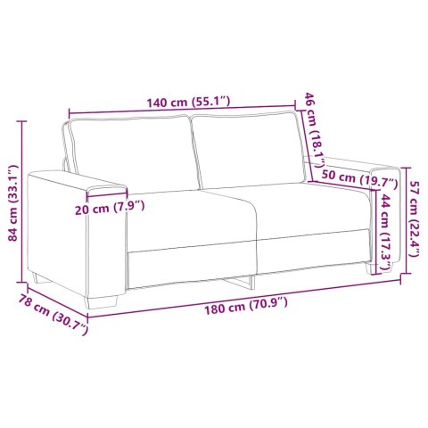 SOFA 2-OSOBOWA CIEMNOZIELONA 140CM TAPICEROWANA AKSAMITEM