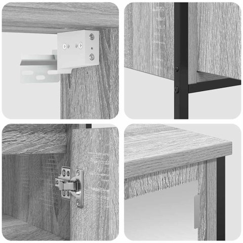 2-CZĘŚCIOWY ZESTAW MEBLI ŁAZIENKOWYCH SZARY DĄB SONOMA