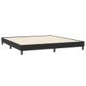 VidaXL Łóżko typu Box Spring z materacem Czarny 180x220 cm Aksamit