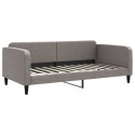 VidaXL Sofa z materacem do spania, kolor taupe, 100x200 cm, tkanina