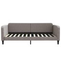 VidaXL Sofa z materacem do spania, kolor taupe, 100x200 cm, tkanina